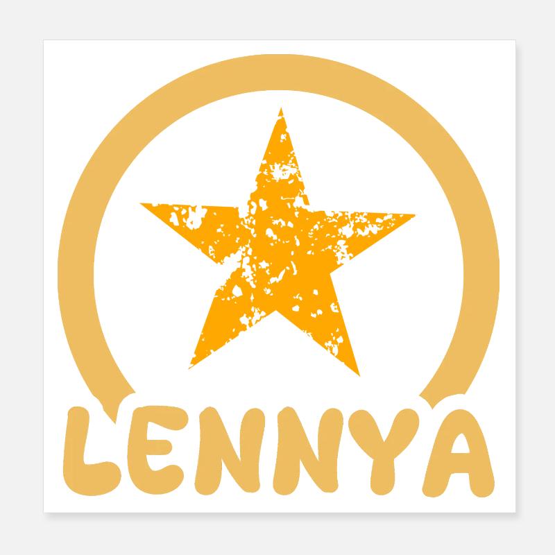 Lennya comme prénom Poster 20 x 20 cm