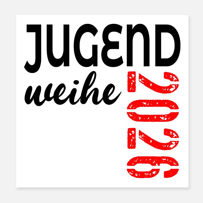 Geschenke zur Jugendweihe 2026 Poster 20x20 cm