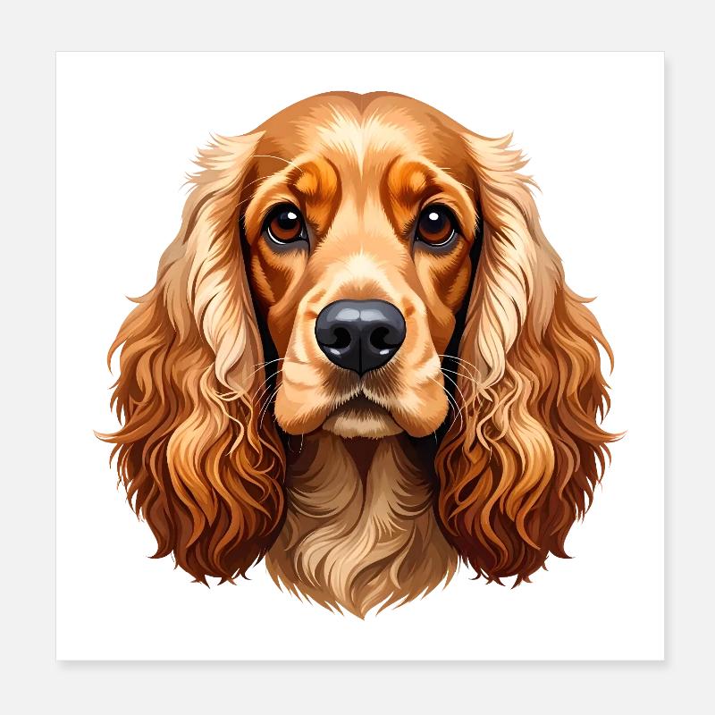 Cocker Spaniel Poster 20 x 20 cm