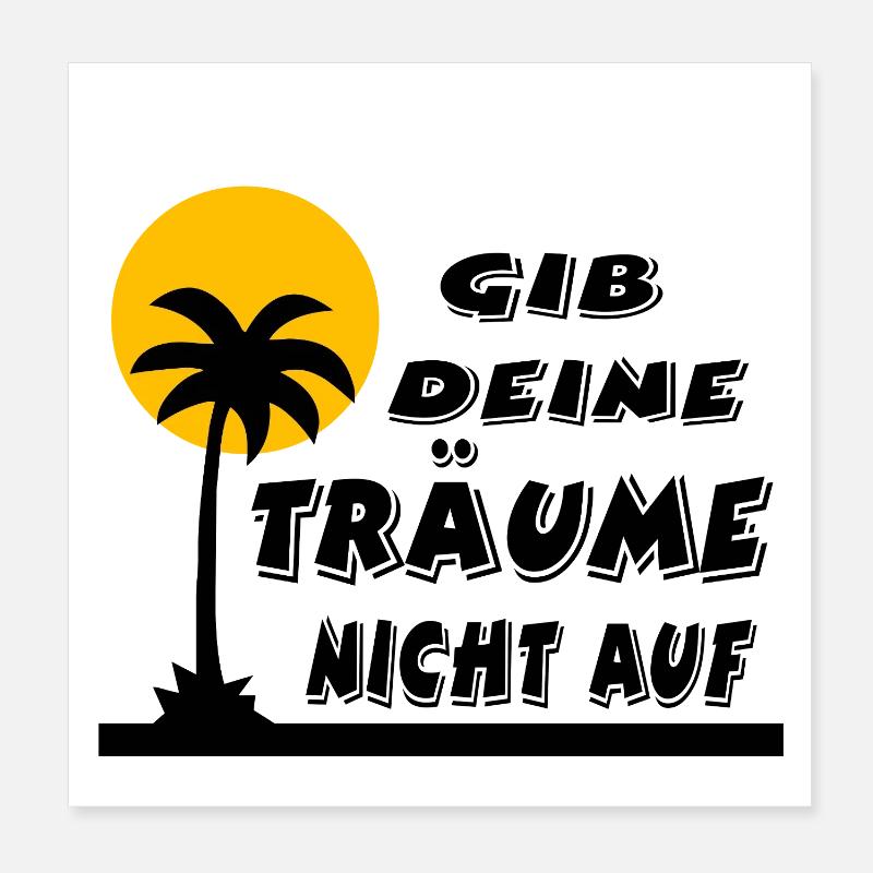 Träume Poster 20x20 cm