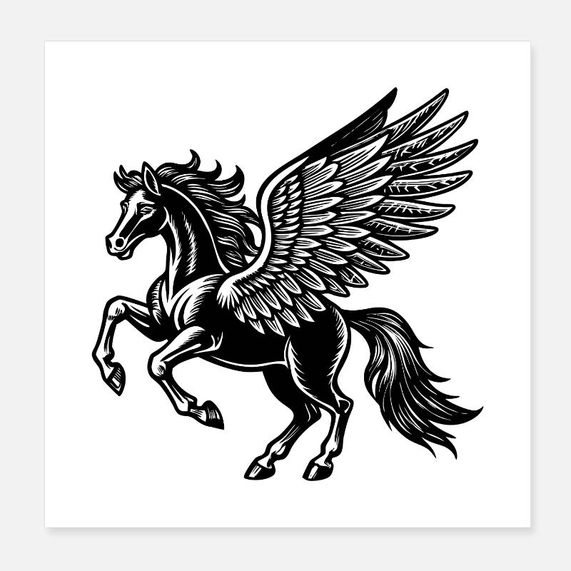 Pégase Poster 20 x 20 cm