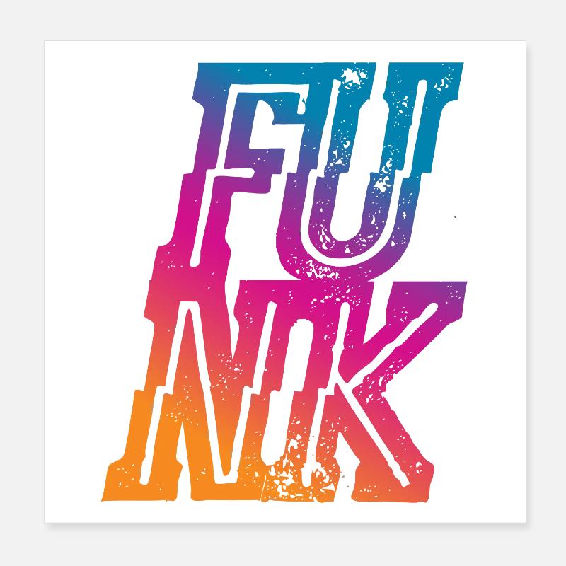 Funk Poster 20x20 cm