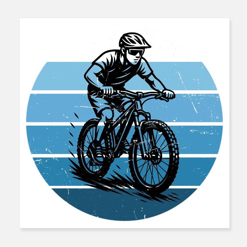 Déclaration directe sur le VTT Poster 20 x 20 cm