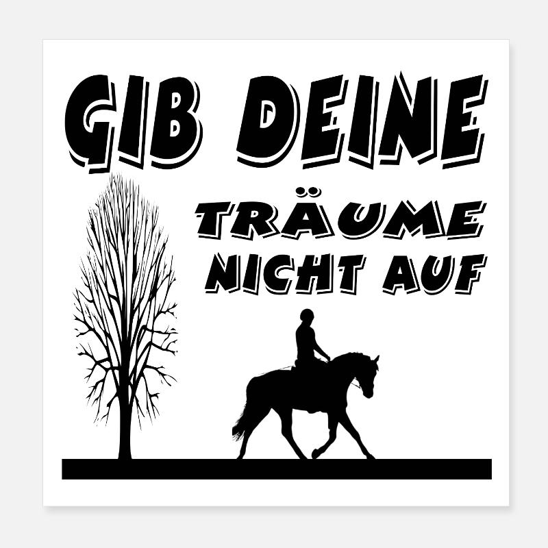 Pferde Poster 20x20 cm
