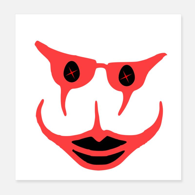 Lustig Poster 20x20 cm