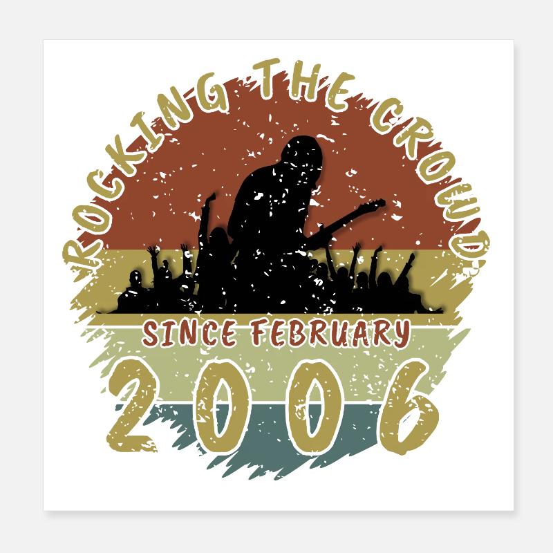 20. Geburtstag Rocking the crowd GIT 02/2006 Poster 20x20 cm