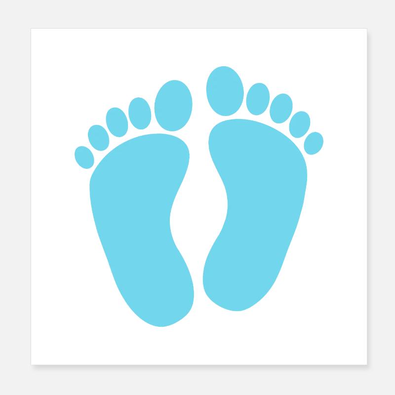 Pieds de bébé Poster 20 x 20 cm