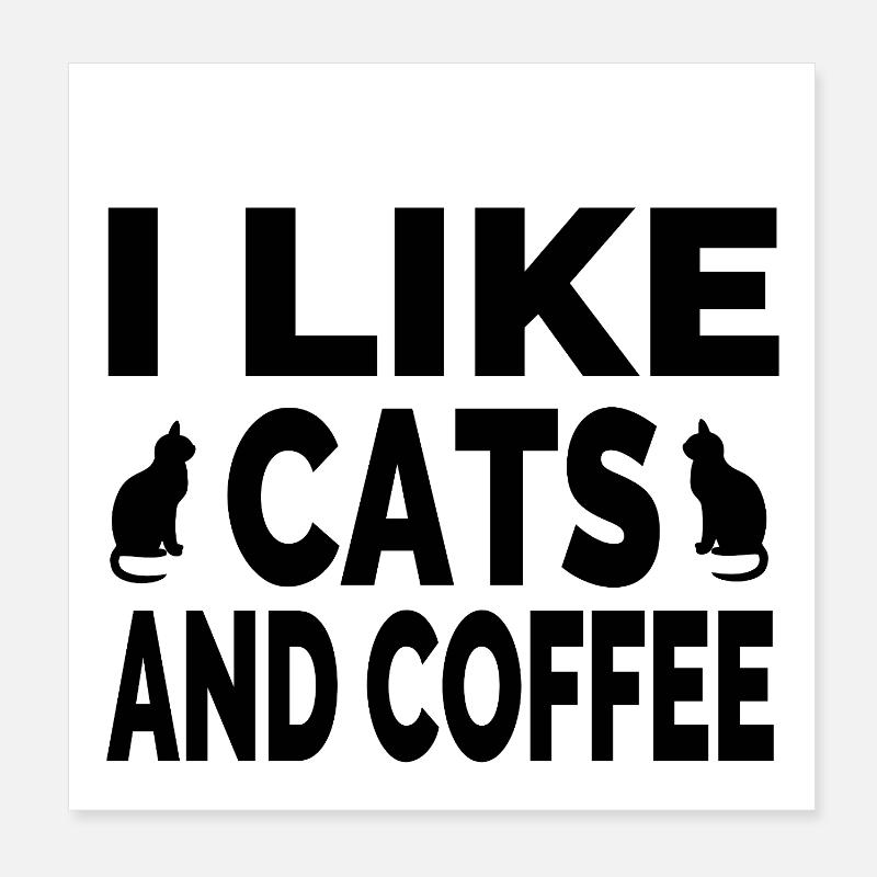 félin Poster 20 x 20 cm