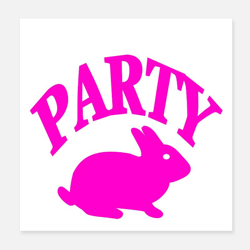 Party Poster 8" x 8" (20x20 cm)