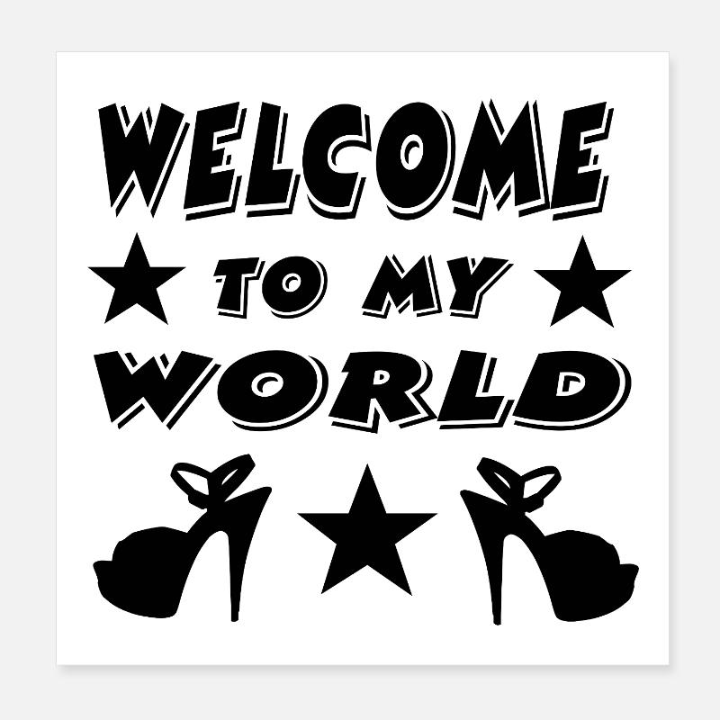 Talons hauts Poster 20 x 20 cm