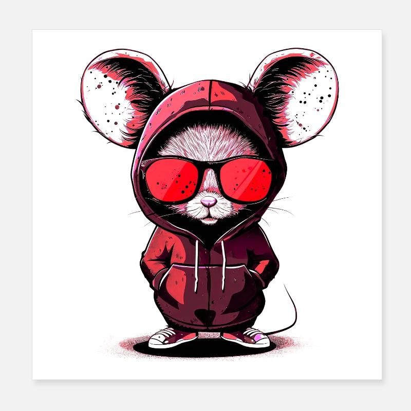 cool design - Poster 8" x 8" (20x20 cm) - white