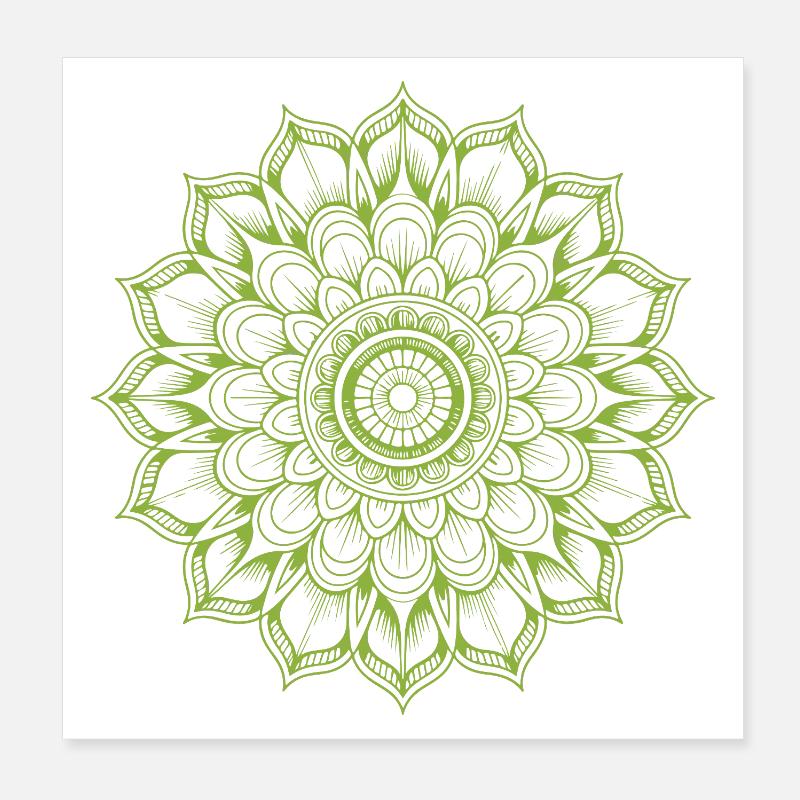 Mandala Poster 20x20 cm
