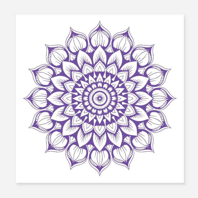 Mandala Poster 20x20 cm