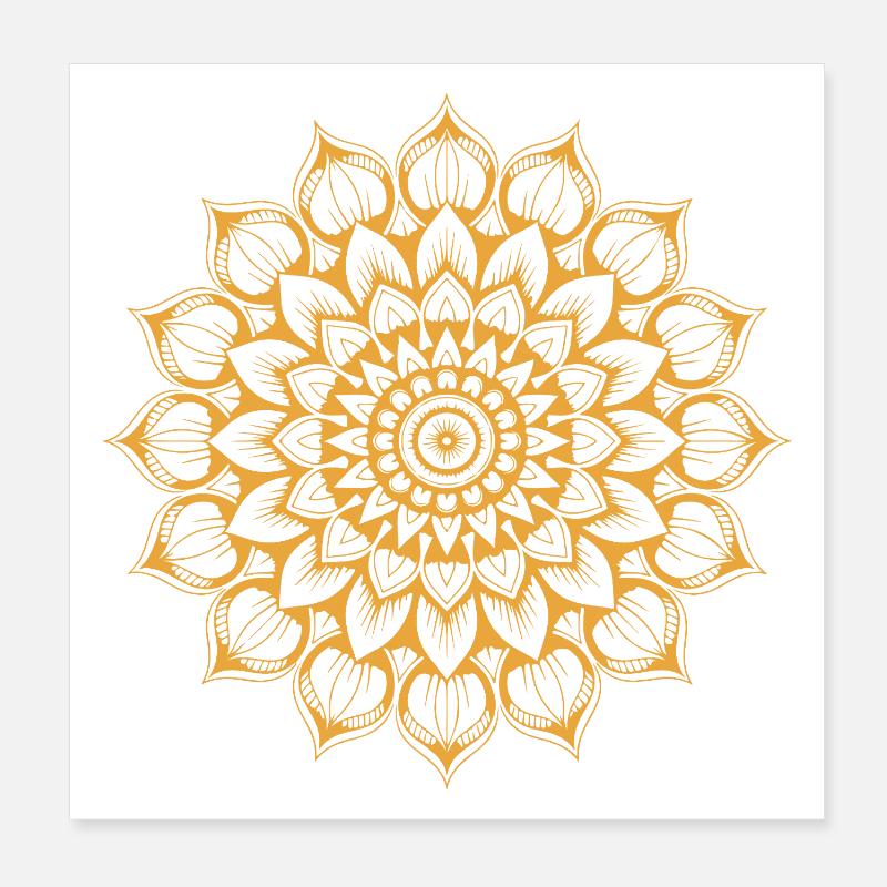 mandala Poster 20 x 20 cm