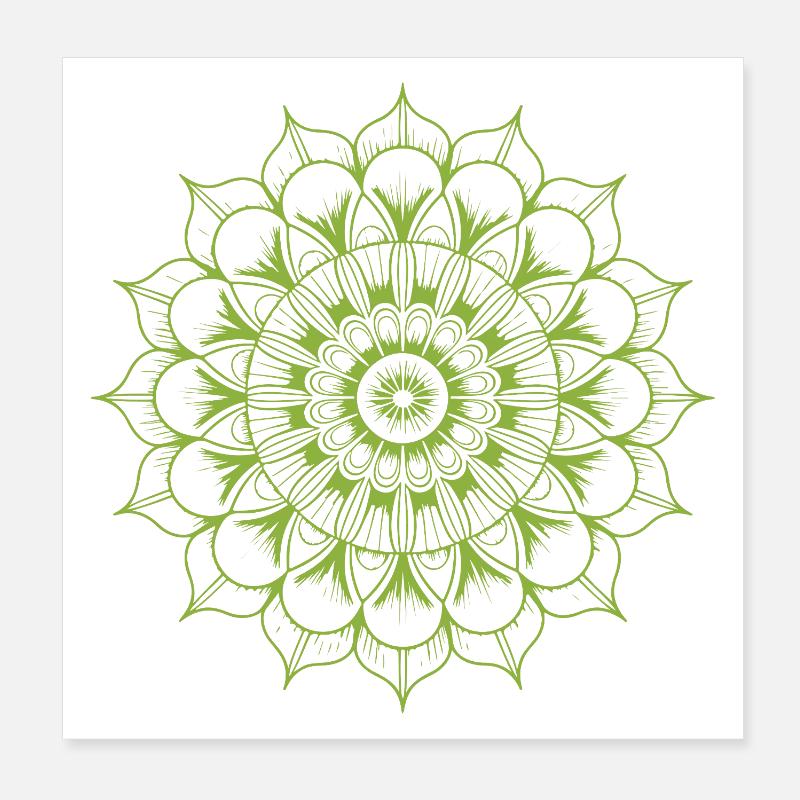 Mandala Poster 20 x 20 cm
