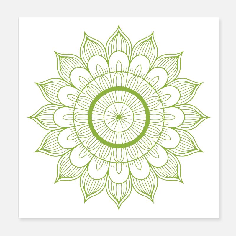 Mandala Poster 20 x 20 cm