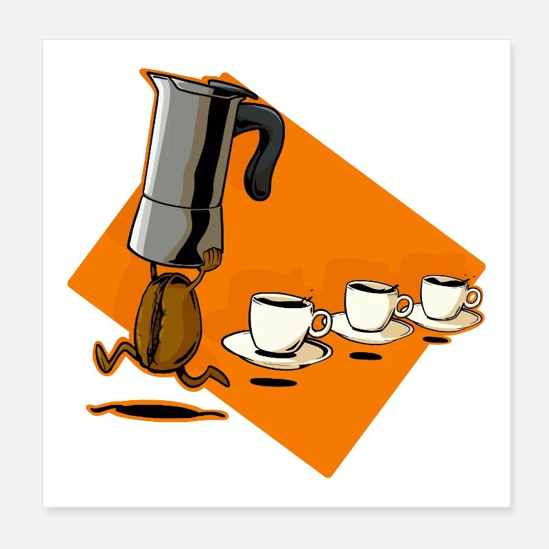 Coffee Time  Poster 20 x 20 cm