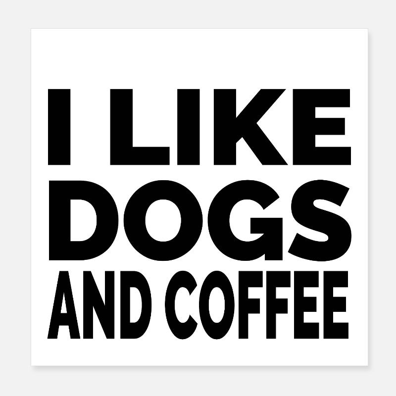 Hunde Poster 20x20 cm
