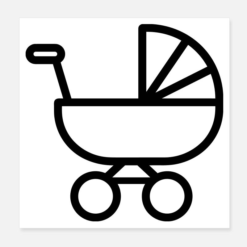 stroller_-1-stroller Poster 8" x 8" (20x20 cm)