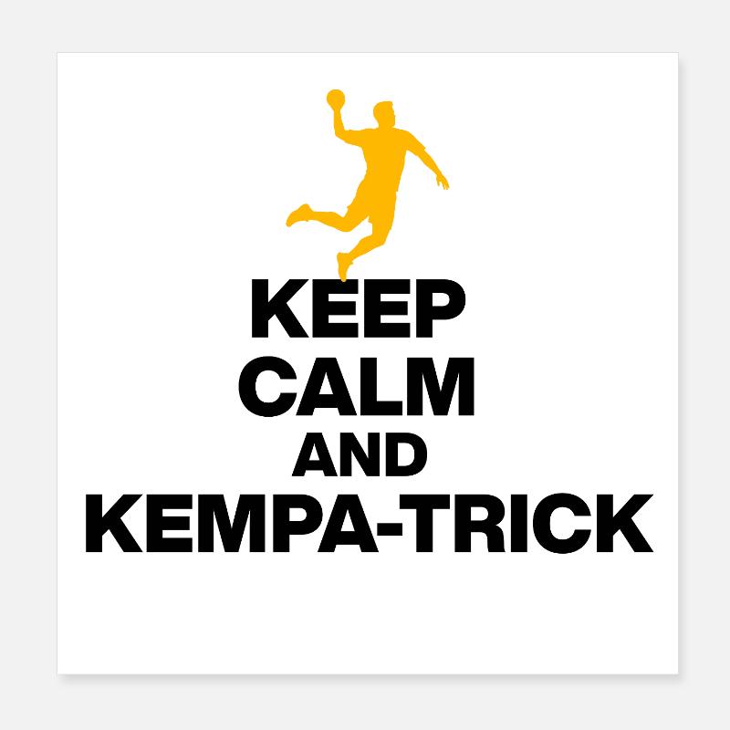 KEEP CALM & KEMPA TRICK! GERMANY HANDBALL Poster 8" x 8" (20x20 cm)