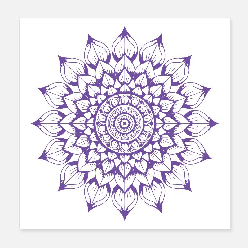 Mandala Poster 20x20 cm