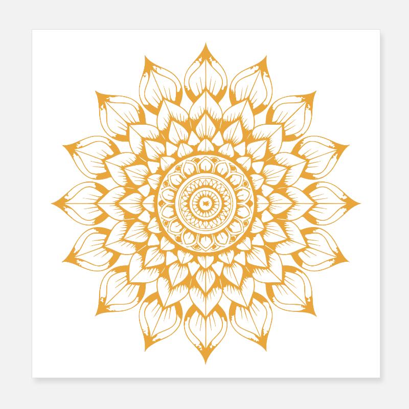 Mandala Poster 20x20 cm