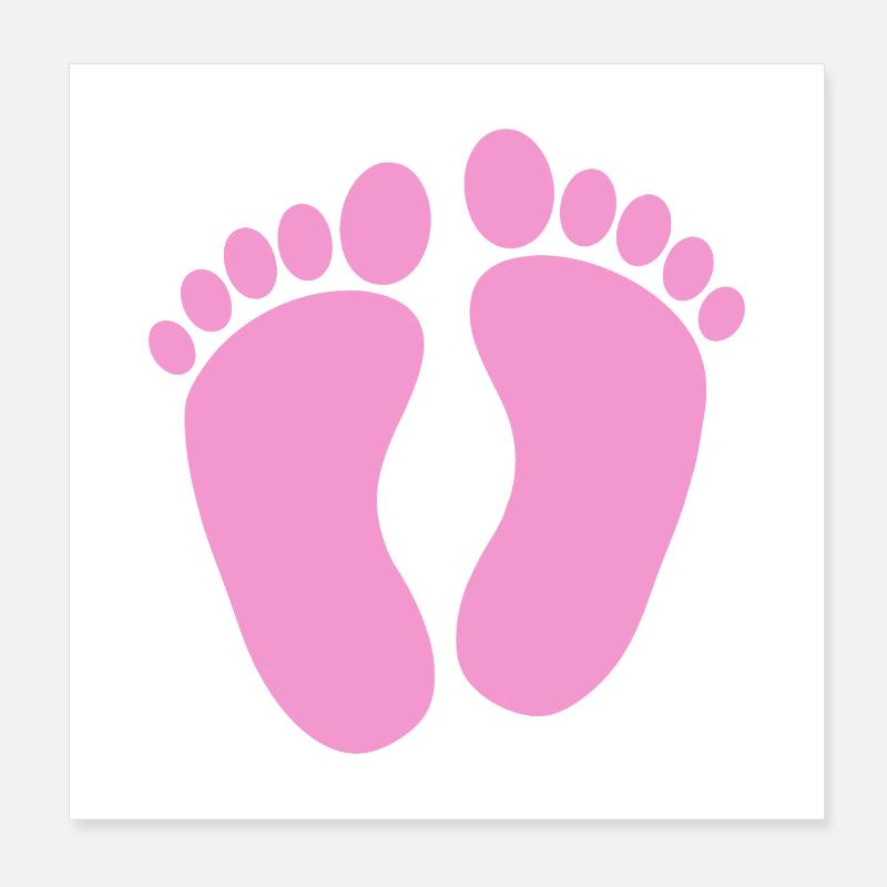 Pieds de bébé Poster 20 x 20 cm