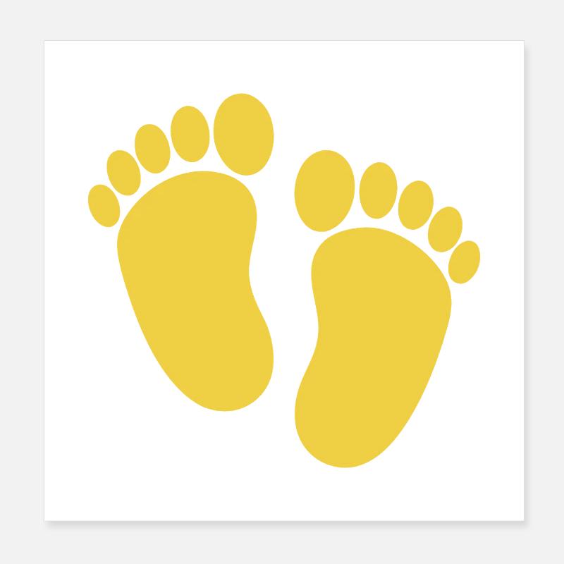 Pieds de bébé Poster 20 x 20 cm