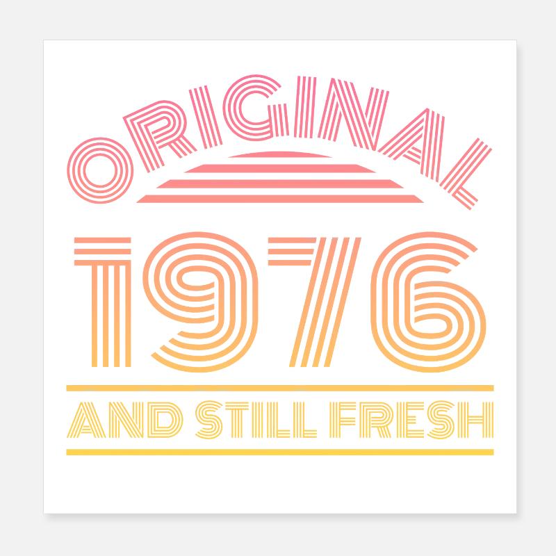 Vintage 1976 Poster 8" x 8" (20x20 cm)