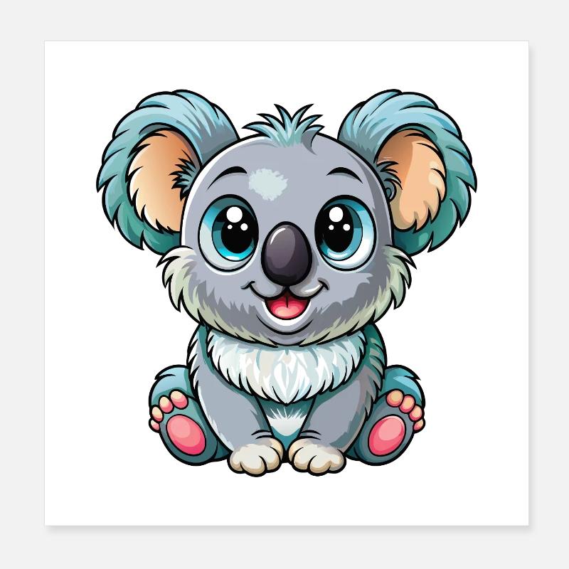 Bébé koala Poster 20 x 20 cm