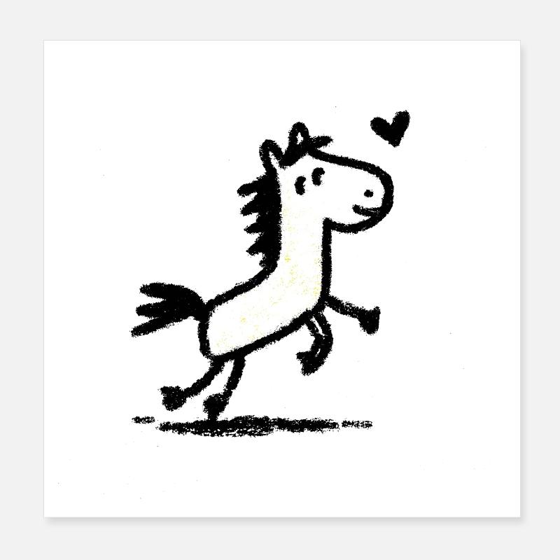 Hottehü Poster 20x20 cm