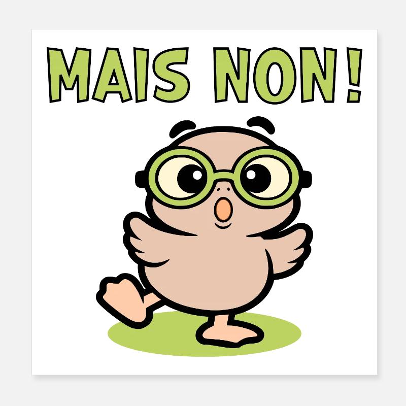 But no chickens Poster 8" x 8" (20x20 cm)