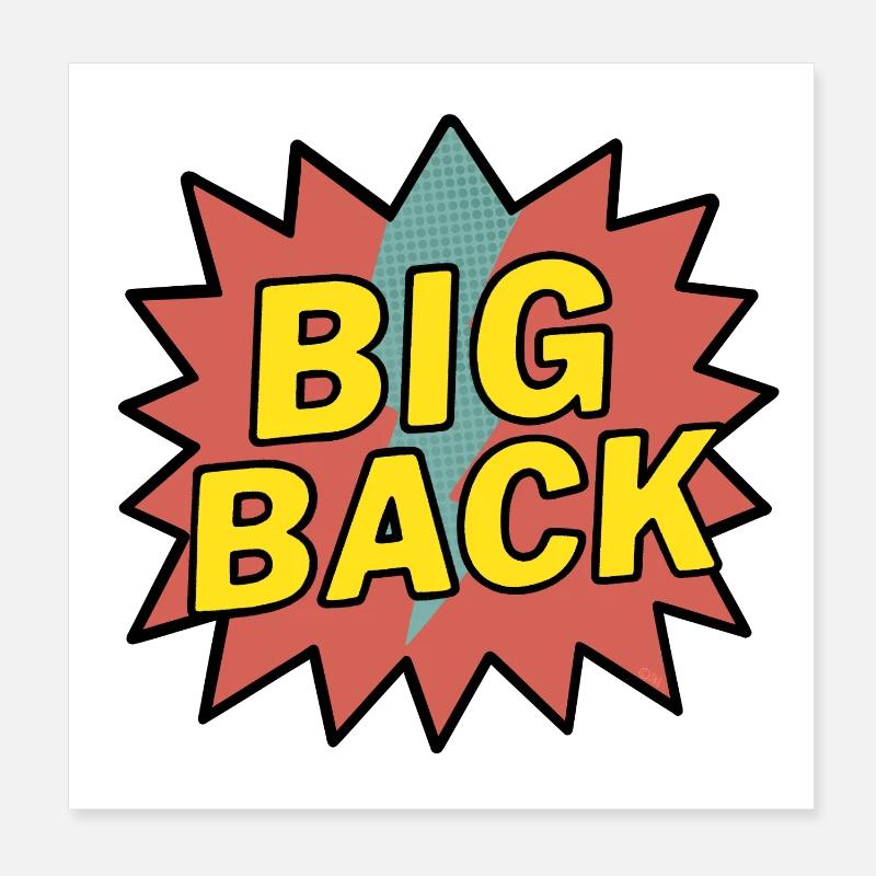 Big Back Poster 8" x 8" (20x20 cm)