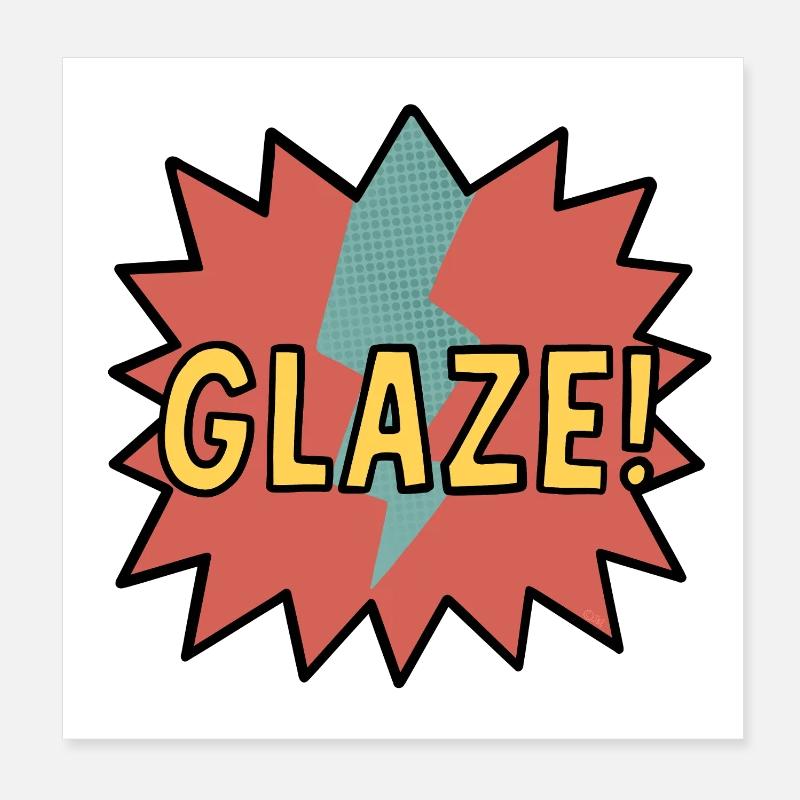 Glaçage ! Poster 20 x 20 cm