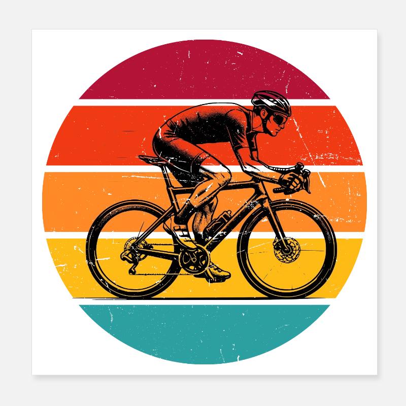 Conception de vélo de route compact pour vélo de route Poster 20 x 20 cm