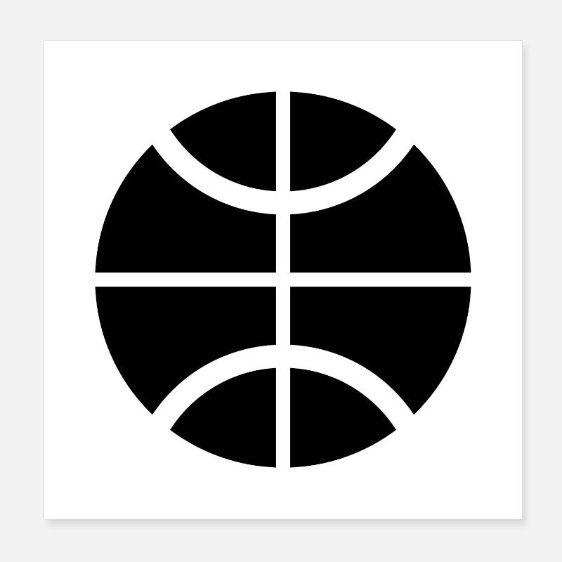 Basket-ball Poster 20 x 20 cm
