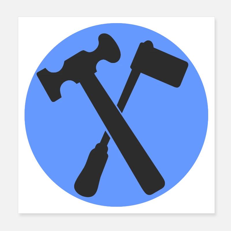 51174_Klempner, ferblancier, plombier Poster 20 x 20 cm