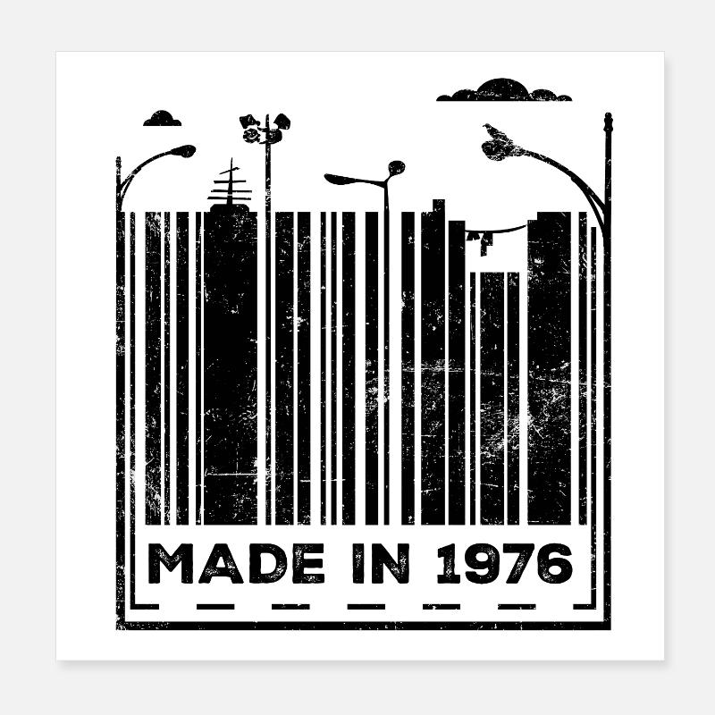 Vintage 1976 Poster 8" x 8" (20x20 cm)
