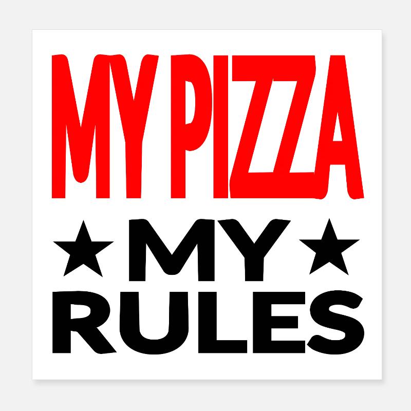 Pizza Poster 20x20 cm