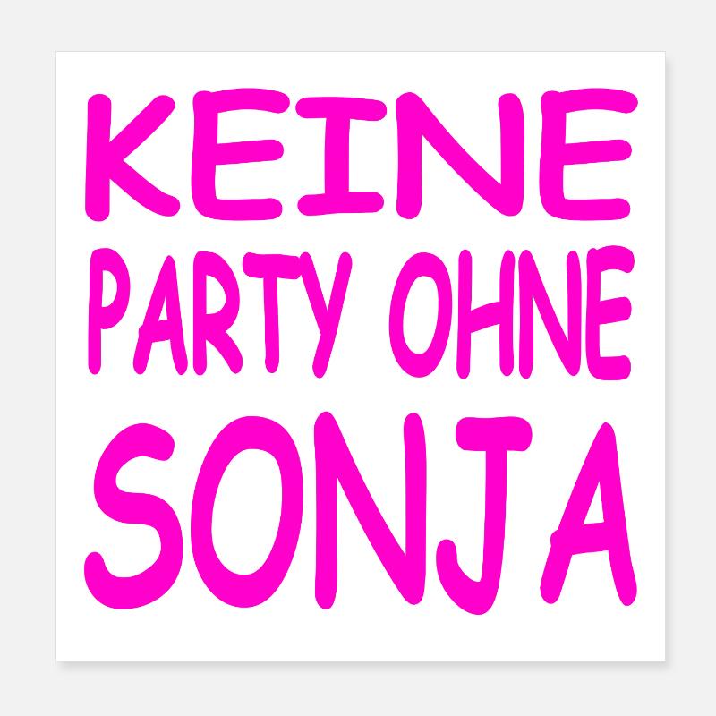 SONJA Poster 8" x 8" (20x20 cm)