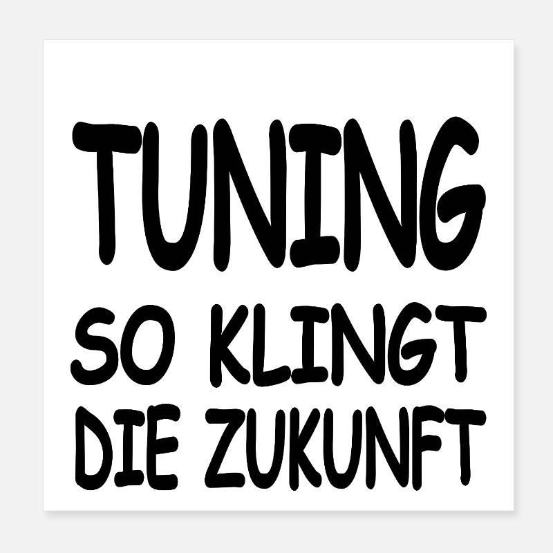 Tuning Poster 20x20 cm