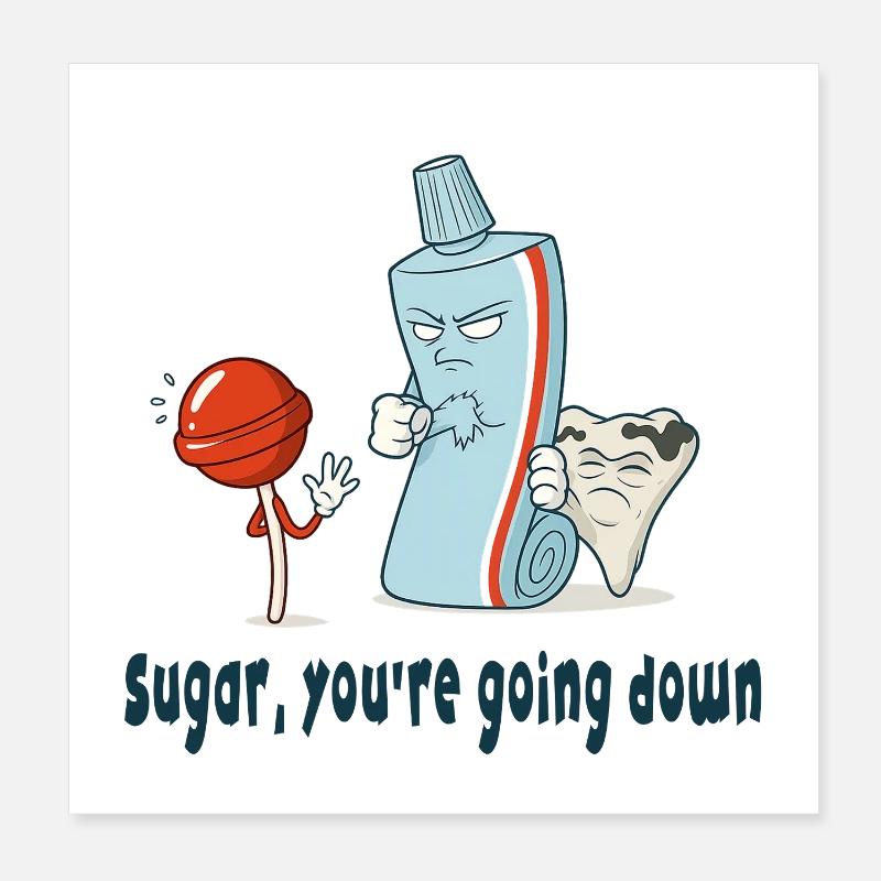 Chérie, tu vas tomber Poster 20 x 20 cm