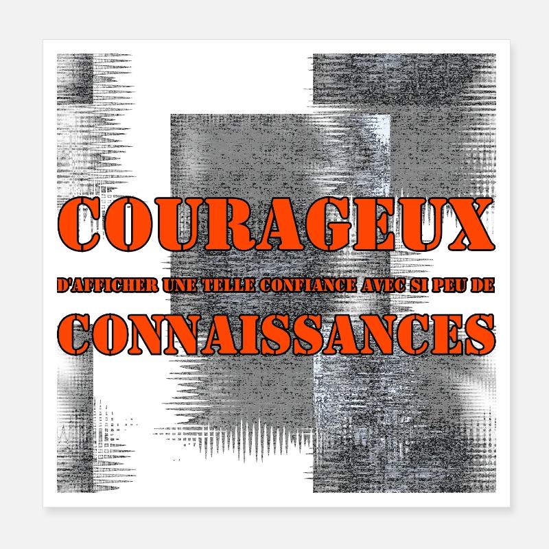 L'Insolente Poster 20 x 20 cm