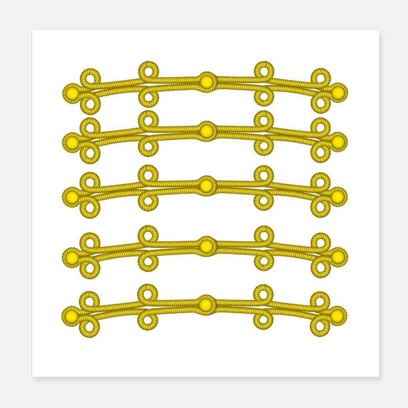Napoleon Design - Poster 20x20 cm - Weiß