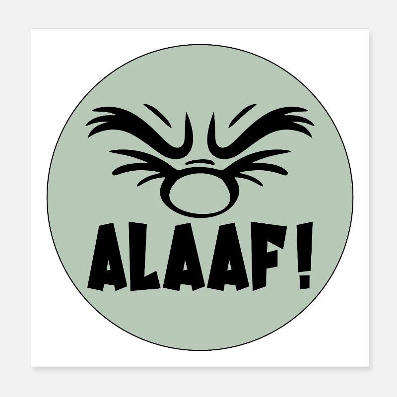 Carnival Costume Alaaf Poster 8" x 8" (20x20 cm)