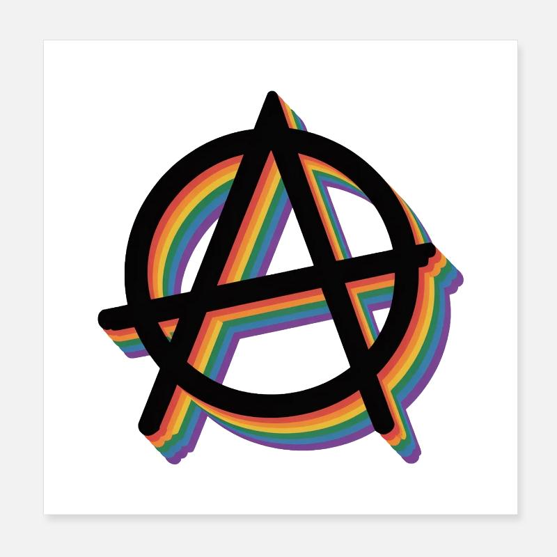 Anarchie – Anarchismus Tee Poster 20x20 cm