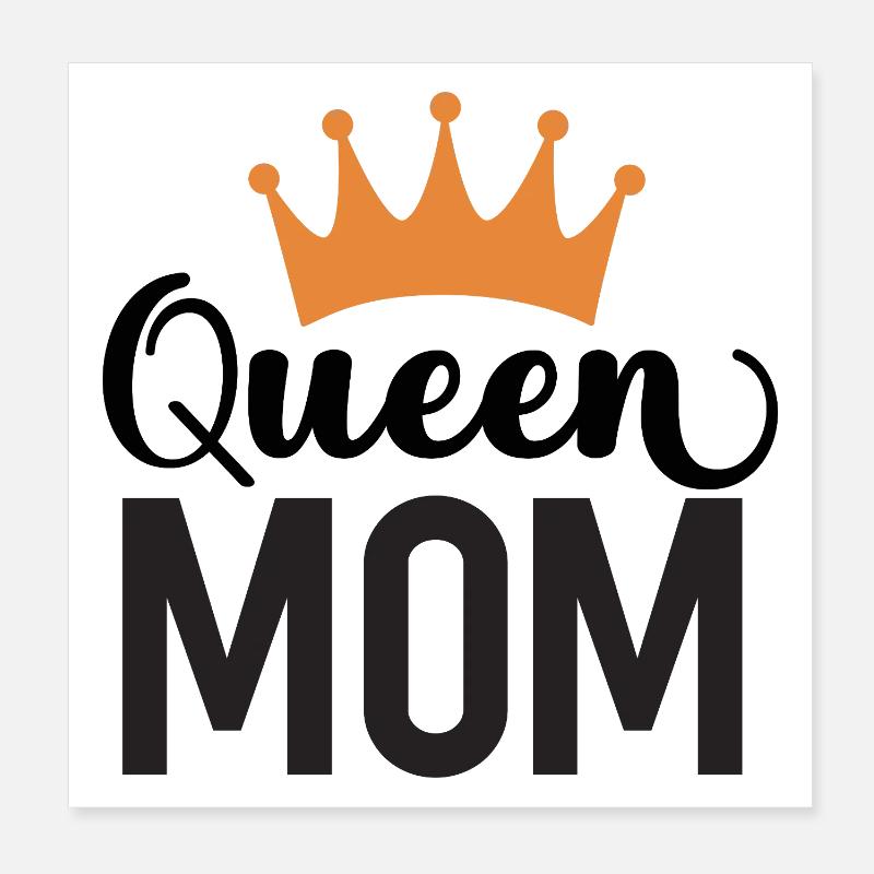 The Queen's Mother Poster 8" x 8" (20x20 cm)