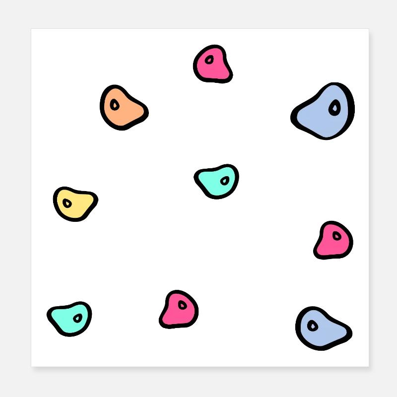 Mur d’escalade de bloc Poster 20 x 20 cm