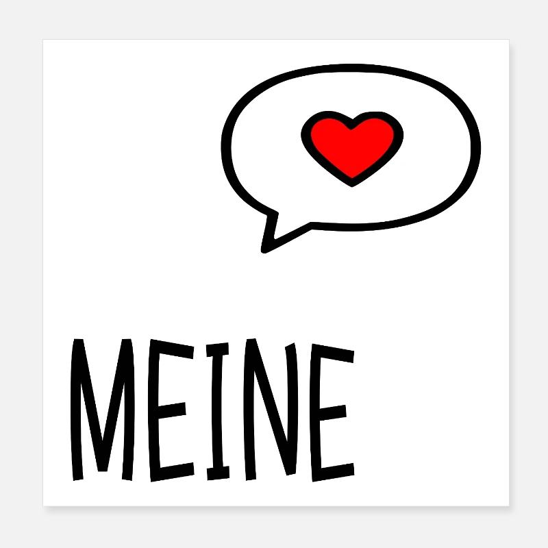 Relationship Valentine's Day My Poster 8" x 8" (20x20 cm)