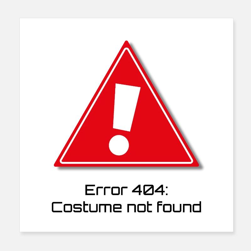 Erreur 404 : Carnaval Poster 20 x 20 cm